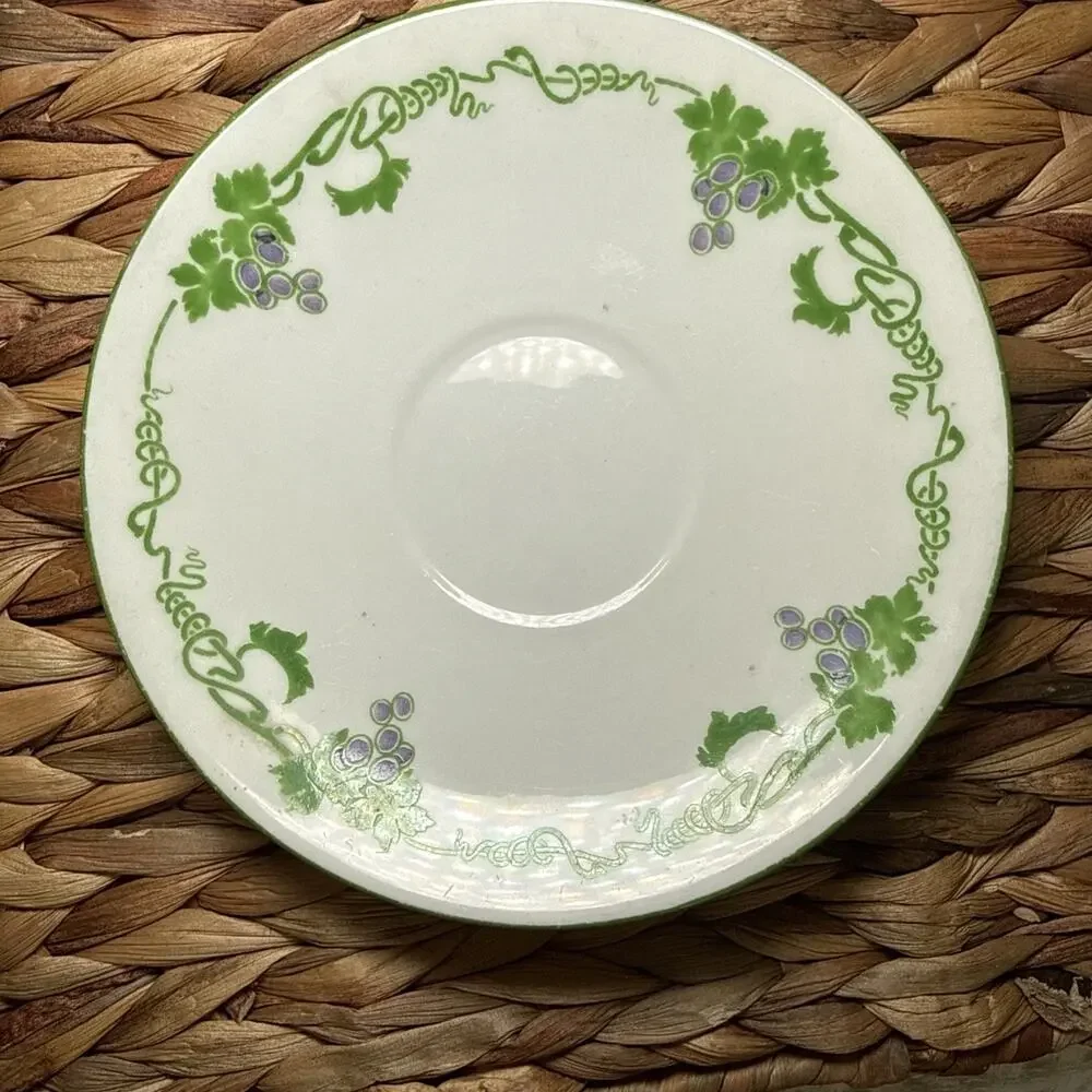 Shelley England Fine Bone China Late Foley Grapes Tea Cup & Saucer Set Vintage